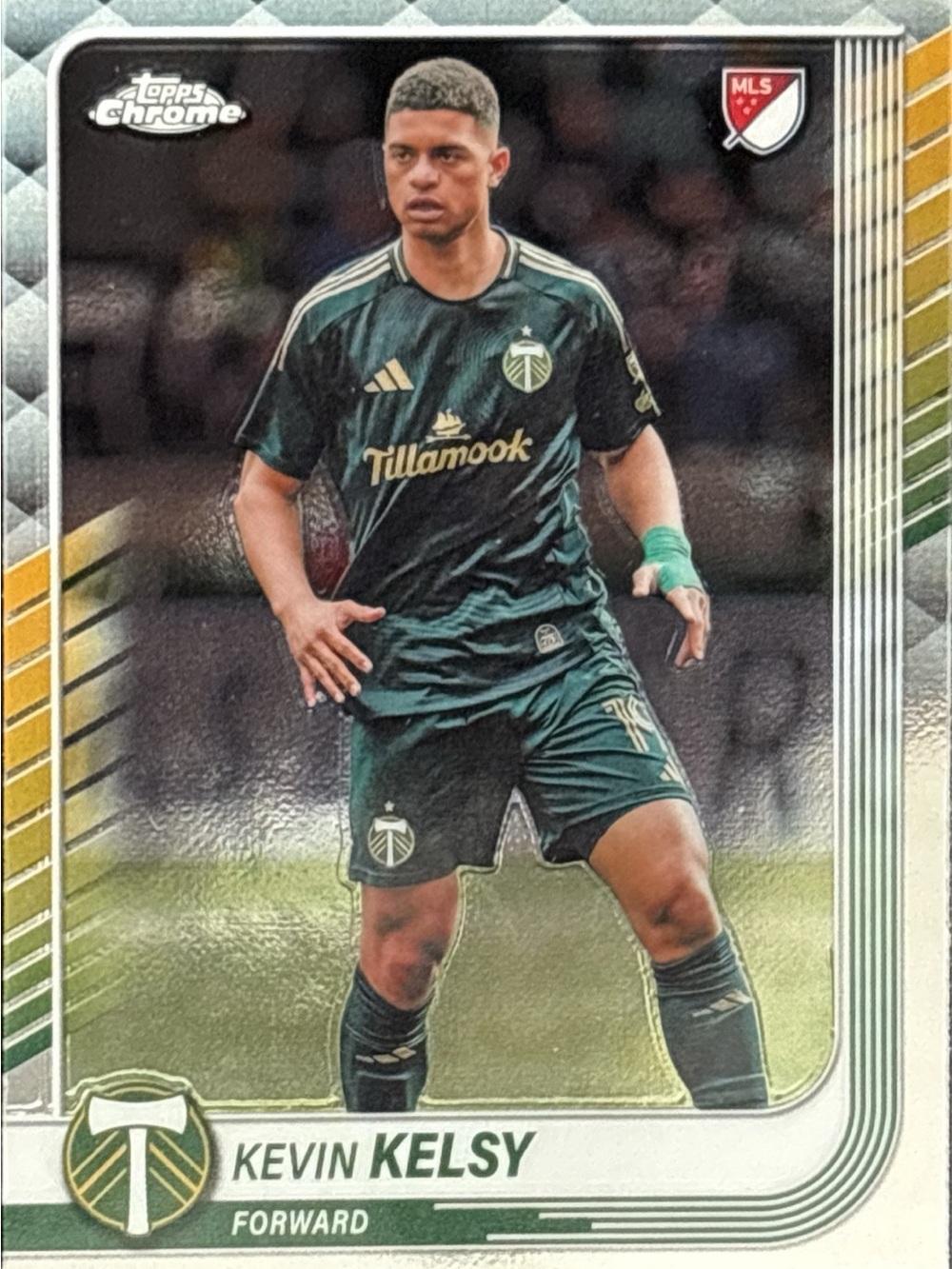 Topps Chrome Kevin Kelsy Soccer Card